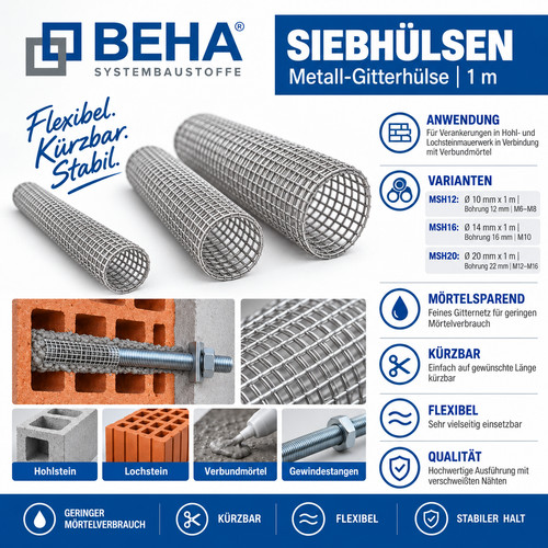 Metall siebhülse 10mm - metall, Ø